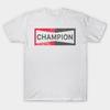 Мужская черная футболка с принтом Champion Брэд Питт Однажды в Голливуде Печать на бумаге-трансфере без вырезания Хлопковая футболка