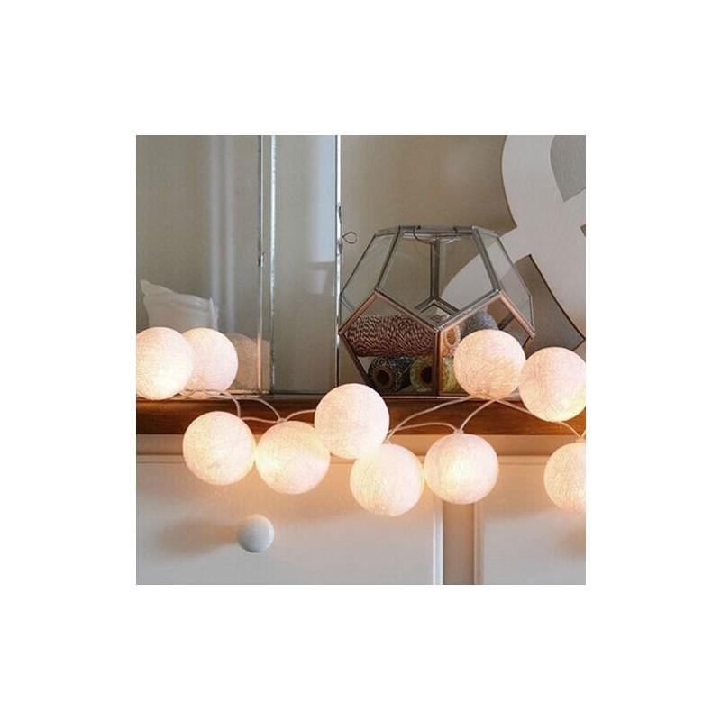 Enchanting 20 Led Colorful Cotton Ball String Lights For Parties And Celebrations