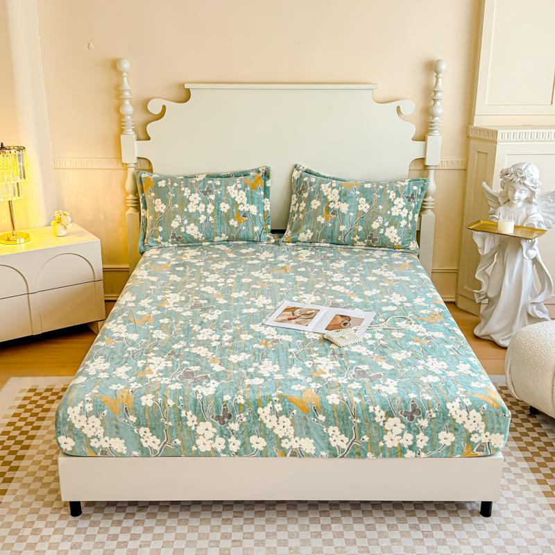 Теплая бархатная простыня на резинке, резное бархатное покрывало для кровати, эластичная простыня для дома, зимний мягкий протектор для матраса, sabanas (Нет наволочки)