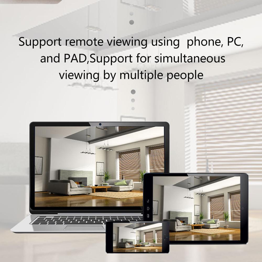 Беспроводная камера безопасности 1080P HD, Wi-Fi-камера, 3-мегапиксельная камера с панорамированием/наклоном и ИК-ночной отслеживанием движения на 360 градусов