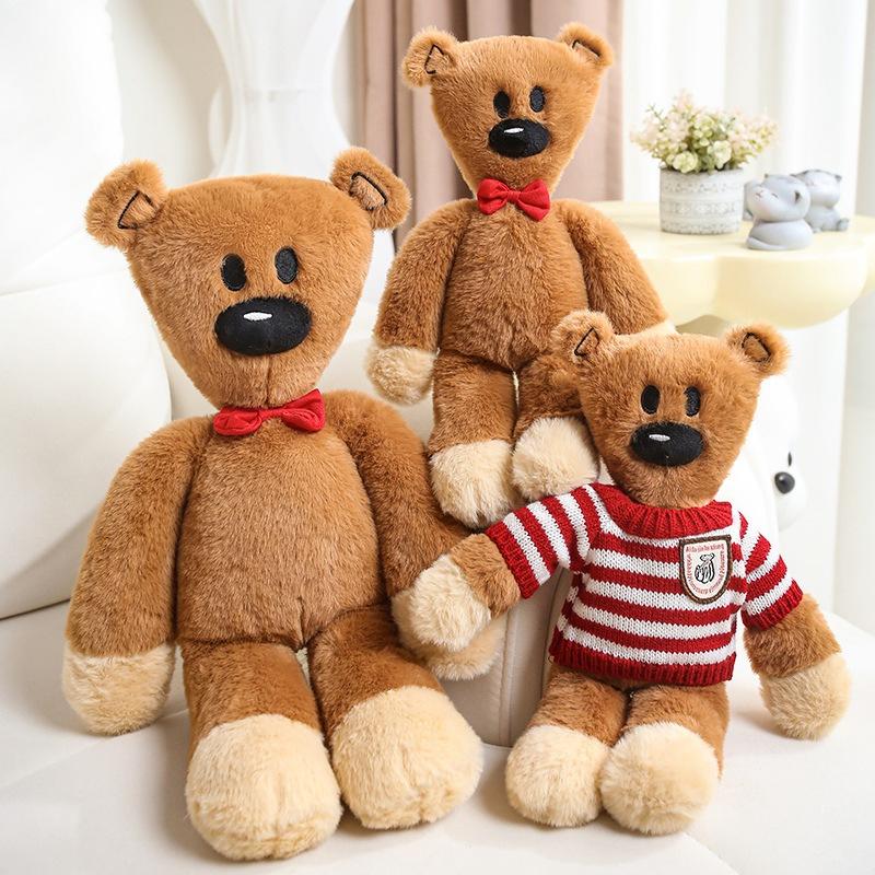 Милый и Обнимательный Мистер. Плюшевая игрушка Bean Bear, Большой размер, Наряженный плюшевый мишка