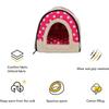 Portable pet house, comfortable semi-enclosed pet bed, suitable for cats and kittens, with sturdy handles, spacious dog house, made of Oxford cloth, s