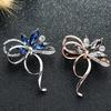Temperament Bow Brooch High-End Female Exquisite Elegant Diamond-Encrusted Brooch Luxury Anti-Light Buckle Pin Accessories