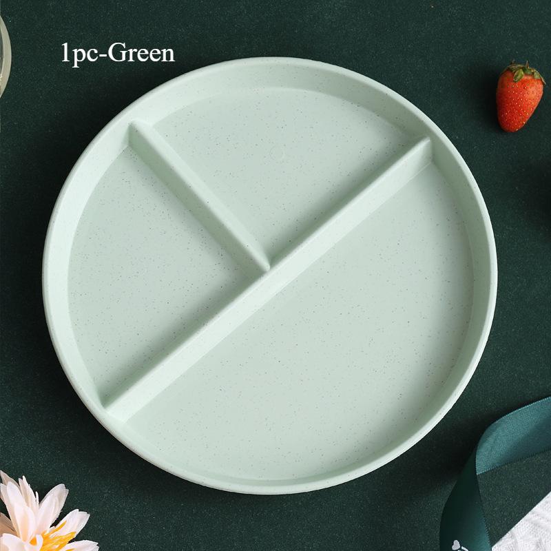 Круглая разделенная тарелка Тарелка для еды Тарелка для фруктового салата Посуда Керамическая тарелка Керамическая тарелка Тарелка для десерта Тарелка для безделушек