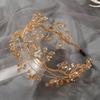 Popular New Women Bridal Headdress Handmade Headband Sweet Versatile Hair Band Pressing Prom Performance Accessories