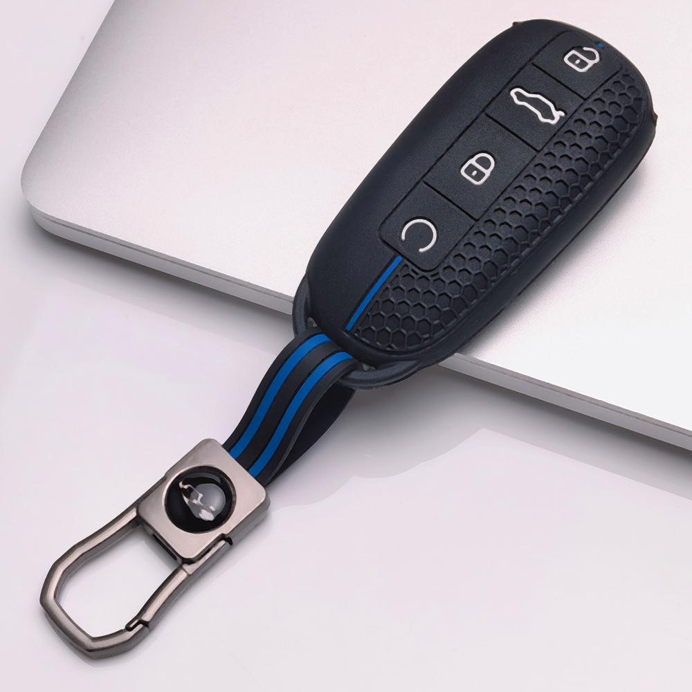 Мягкий силиконовый чехол для ключа зажигания Chery Tiggo 7 Pro Arrizo 8 OMODA 5 Omoda C7 7 SHS Phev Jetour, сотовая текстура, нескользящий захват, чехол-футляр для автомобильного ключа