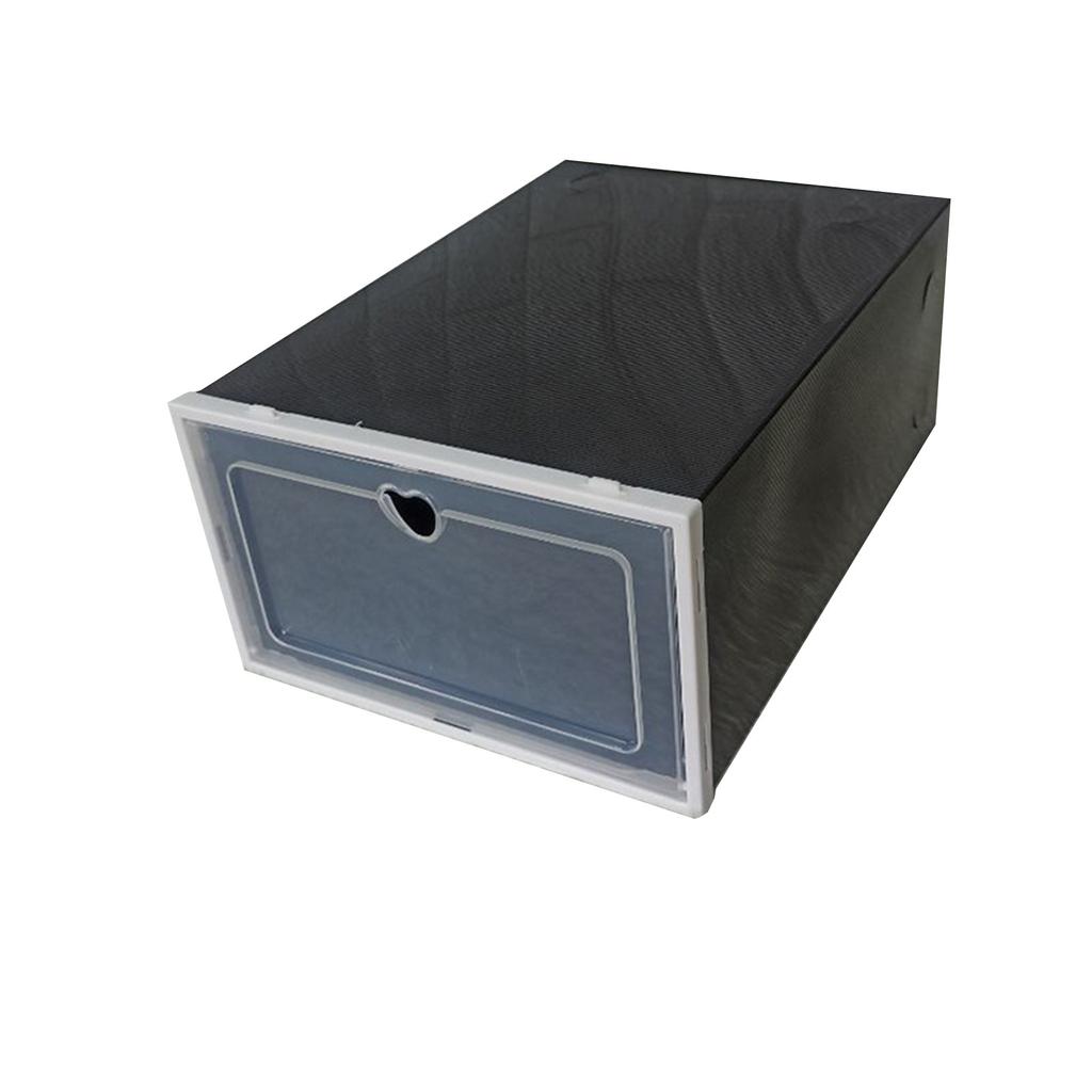 Пластиковая штабелируемая коробка для обуви, органайзер для хранения, прозрачный складной домашний текстиль, органайзер для хранения вещей