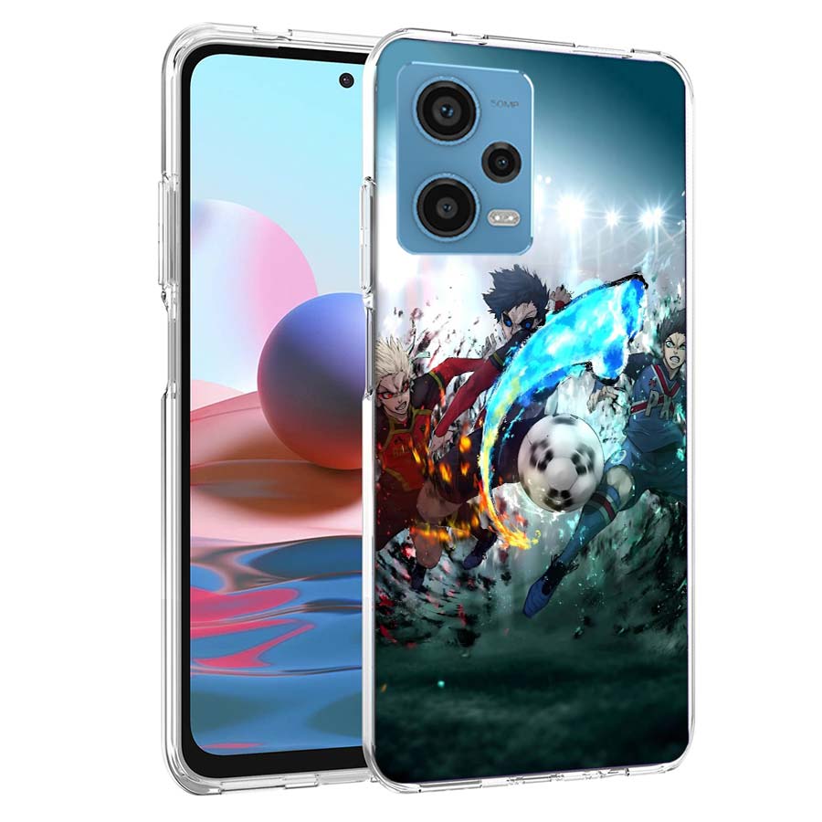 Чехол для телефона Аниме Blue Lock Для Redmi Note 13 12 14 15 Pro Plus 13R 11 11T 11E 11S 10 Pro 10S 9 9S Прозрачный ТПУ Чехол Capa