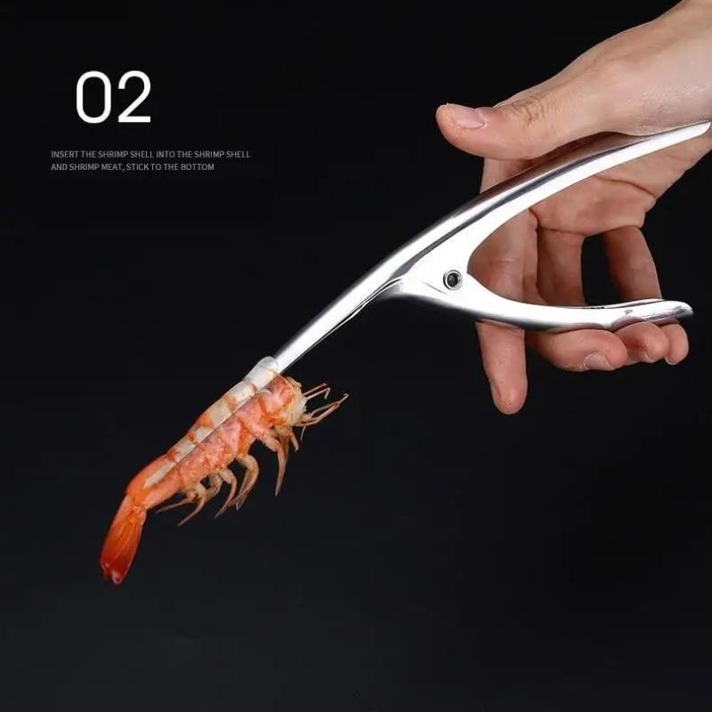 Fabrilux® Stainless Steel Shrimp Deveiner, Professional Seafood Tool, Easy to Use and Clean, 20×6×2 cm