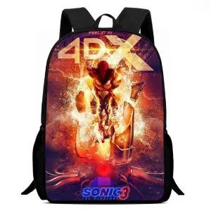 Cartoon Animation Sonic Primary And Secondary School Students Schoolbag Children'S Men'S And Women'S Backpack Schoolbag