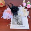 Cloth Hair Claw Feather Flower Tassel Hairgrips Headwear Elegant Grasping Clip  Party