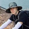 Камуфляжная шляпа рыбака летняя для улицы защита от солнца с широкими полями для мужчин