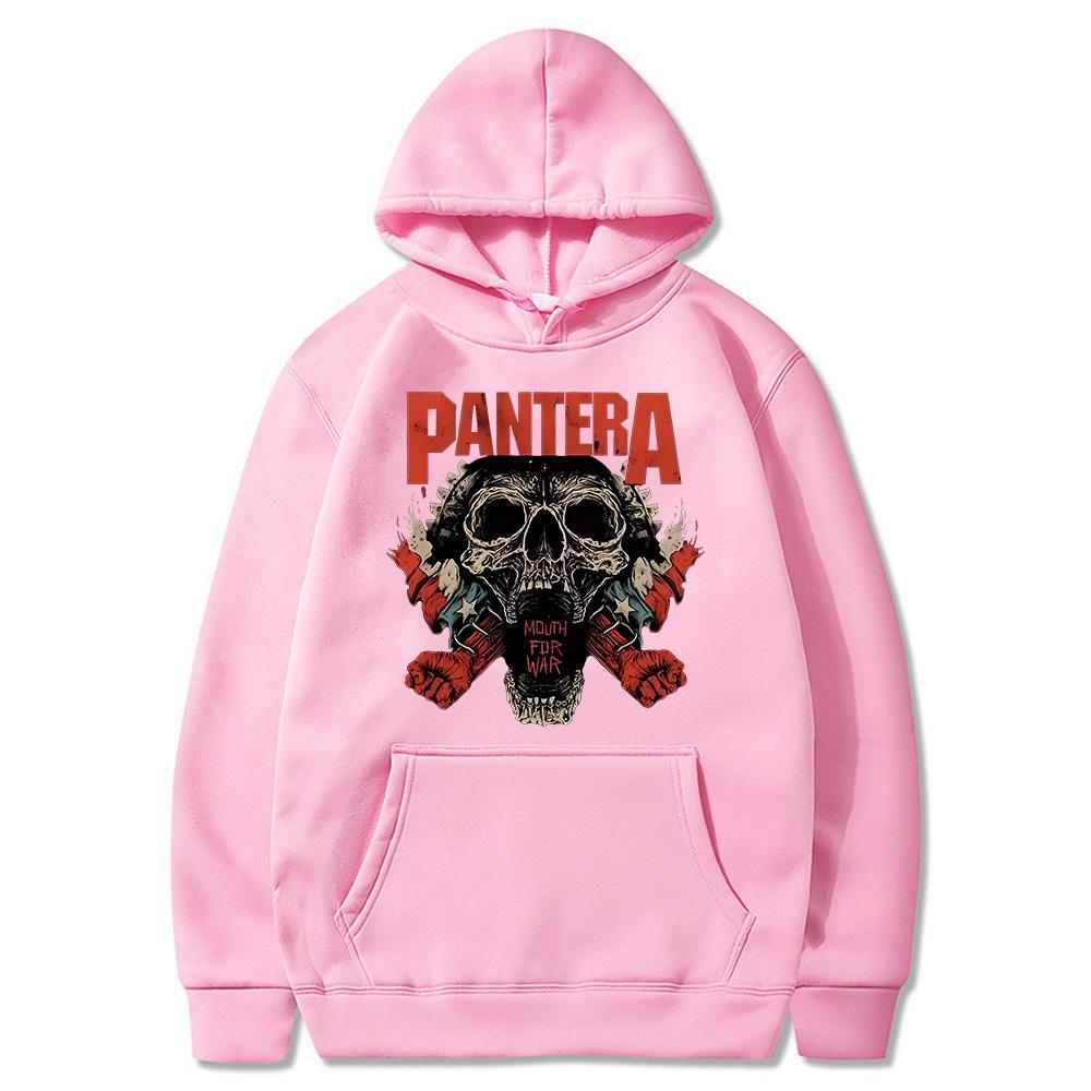 Vintage Pantera Band Rock Hoodies for Women/Men Oversized Sweatshirts High Street Pullovers Graphic Printing Clothing