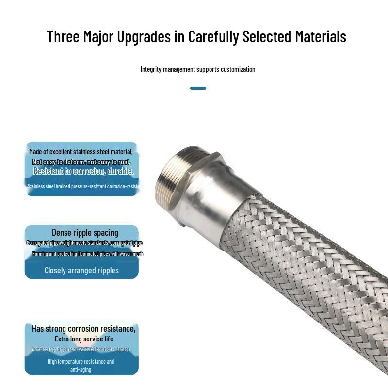 Junsong 304 Stainless Steel Corrugated Flexible Hose