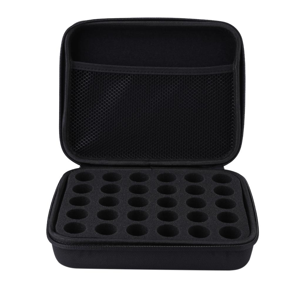30/15 Slot Essential Oil Bottle Holder Case for 1-10ml Aromatherapy Roller Container Portable Travel Carrying Box Home Organizer