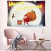 Christmas Cartoon Santa Claus Tapestry Home Living Room Bedroom Wall Decoration Tapestry