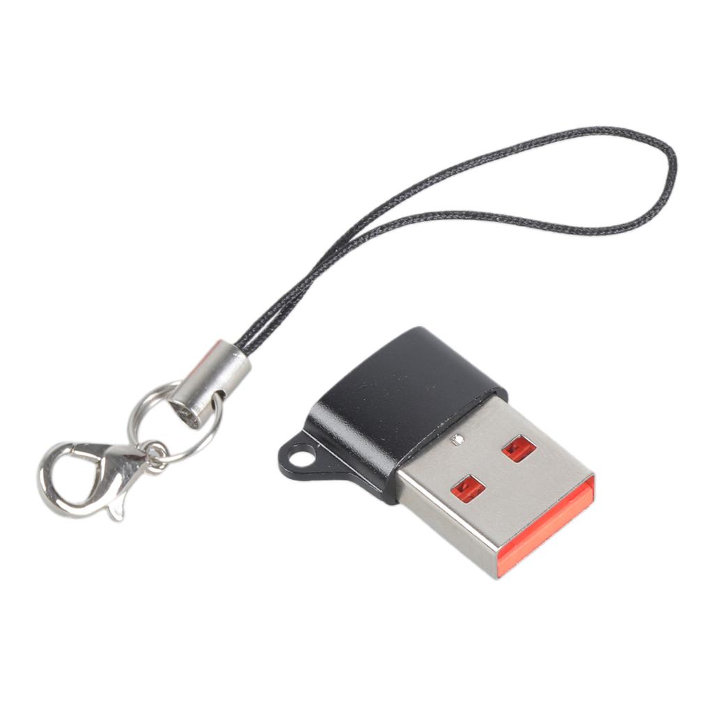 Адаптер USB A на USB C, поддержка передачи данных 480 Мбит/с и зарядки 5 В 2 А, широкое использование с телефонами, планшетами и другими устройствами