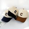 Бейсболка унисекс из хлопка для мужчин, повседневная кепка Snapback для женщин, летние солнцезащитные козырьки с буквой C в стиле пэчворк