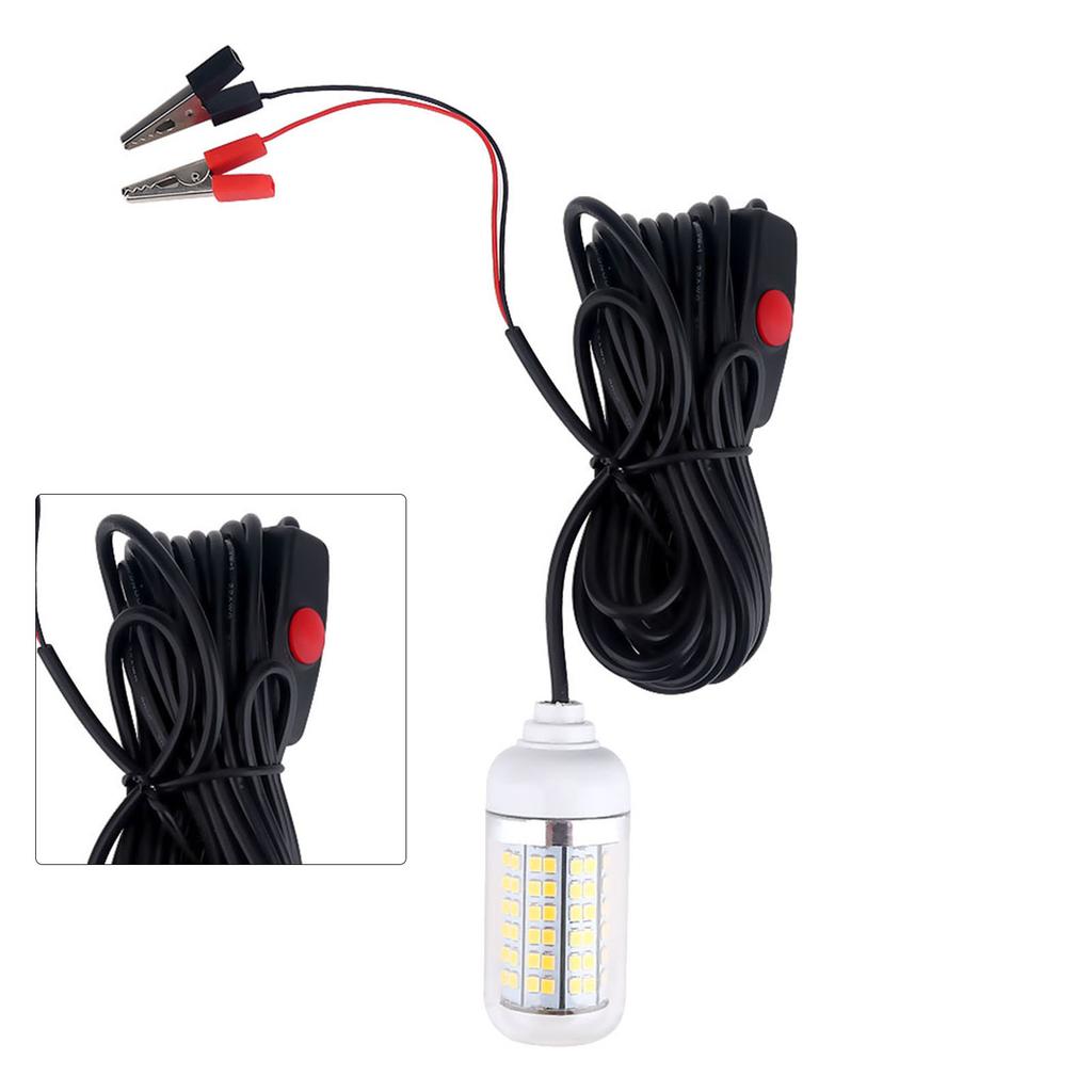 12V Уличный светодиодный погружной подводный фонарь для ночной рыбалки (желтый)