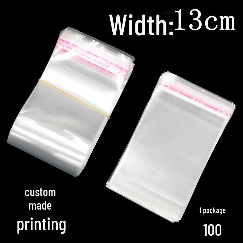 13cm Transparent Self-Adhesive OPP Plastic Packaging Bag