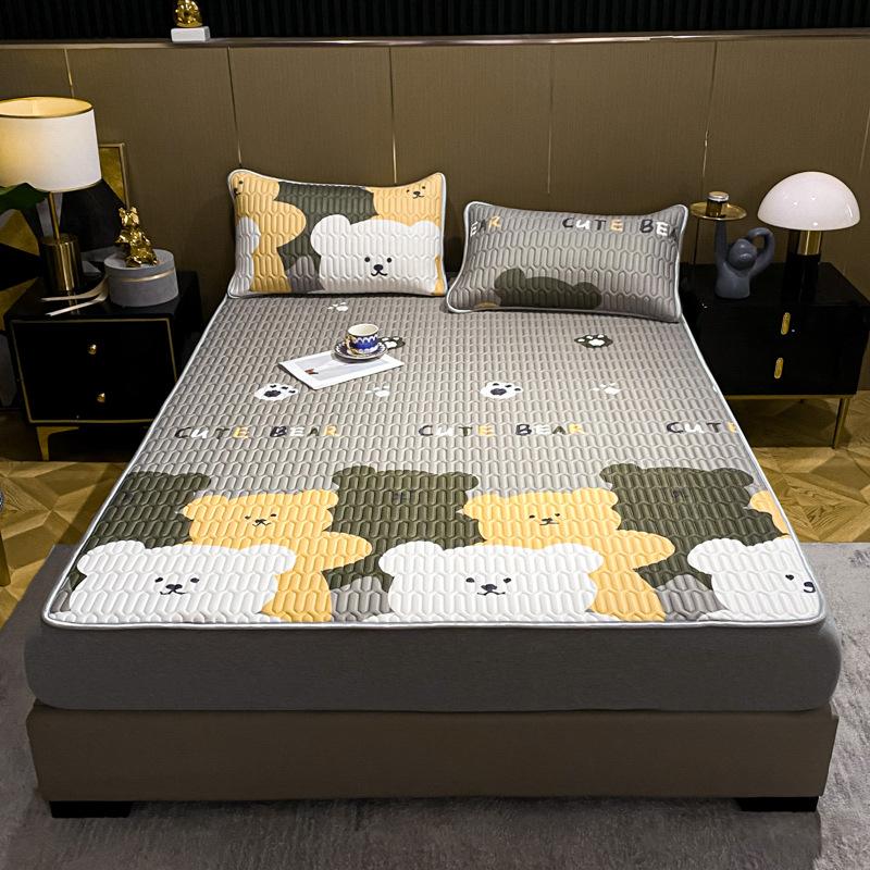 Новый охлаждающий шелковый латексный коврик, можно стирать в машине, приятный для кожи и удобный, простыня на подкладке, охлаждающий коврик, коврик с кондиционером