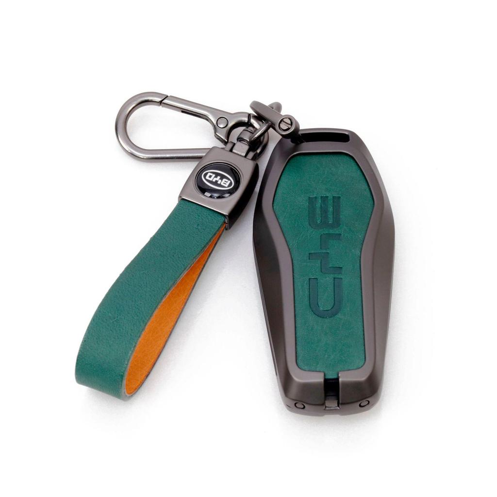 BYD Car Key Metal Protective Cover for Yuan Pro, D1, Qin Plus, E1, E2 Models