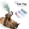 Cat Toy Ball Feather Funny Cat Toy Star Ball Plus Feather Foam Ball Throwing Toys Interactive Plush Toys Kitten Pet Toy Supplies