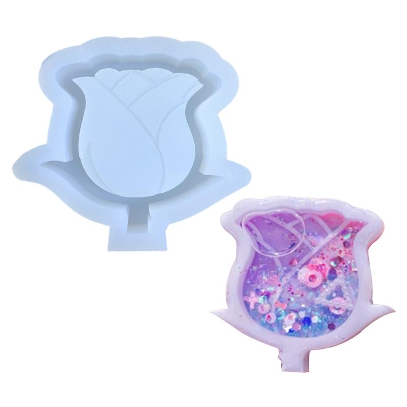 Resin Shaker Mold Quicksand Casting Epoxy Silicone Mold Resin Epoxy Jewelry Molds for Pendant Decoration Crafts