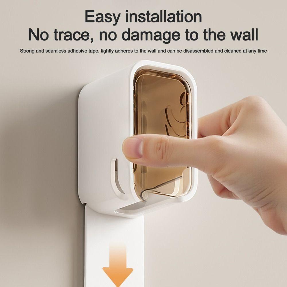 Пылезащитный держатель для зубных щеток С откидной крышкой Стойка для хранения электрических зубных щеток Портативный держатель для зубных щеток