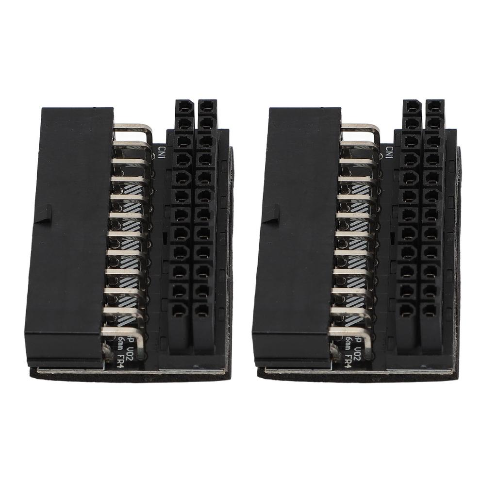 2PCS ATX 24 Pin 90 Degree адаптер материнская плата 24Pin Female to 24Pin Male 90 Degree Extension Connect