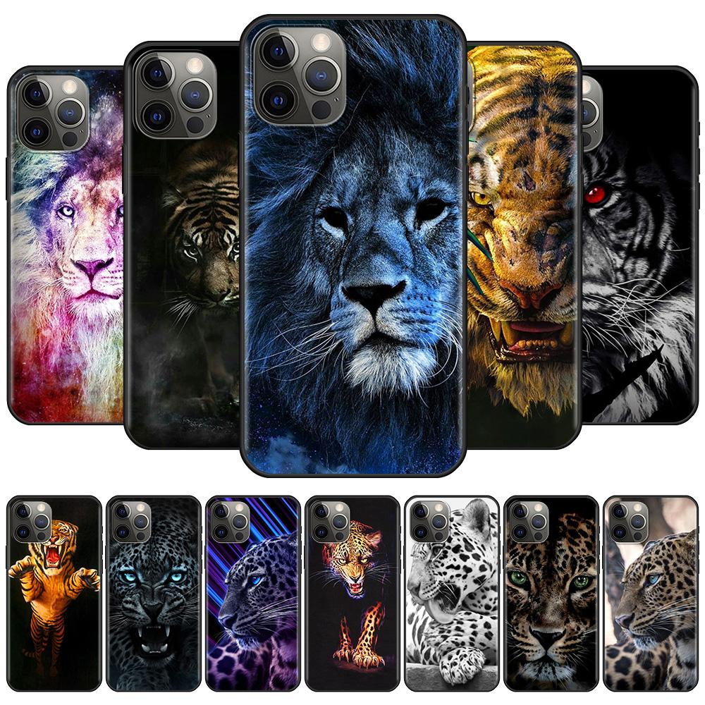 Мягкий чехол для телефона Lion Alpha Male Tiger для Apple iPhone 11 12 Pro Max SE 2020 7 8 Plus XR X XS 6 6S 5 5S, силиконовая задняя крышка