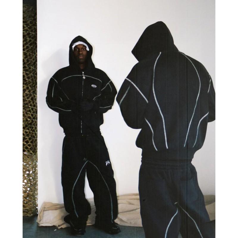 Y2K Letter Print Hoodie Tracksuit Streetwear Loose Fit Men Women