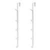 Belca (Belca) [Set of 2] Door Hangers - Easy Installation! Extendable Door Hooks, White (Each Hook Measures 1.5cm Wide X 9cm Deep X 55-85cm High), Ide