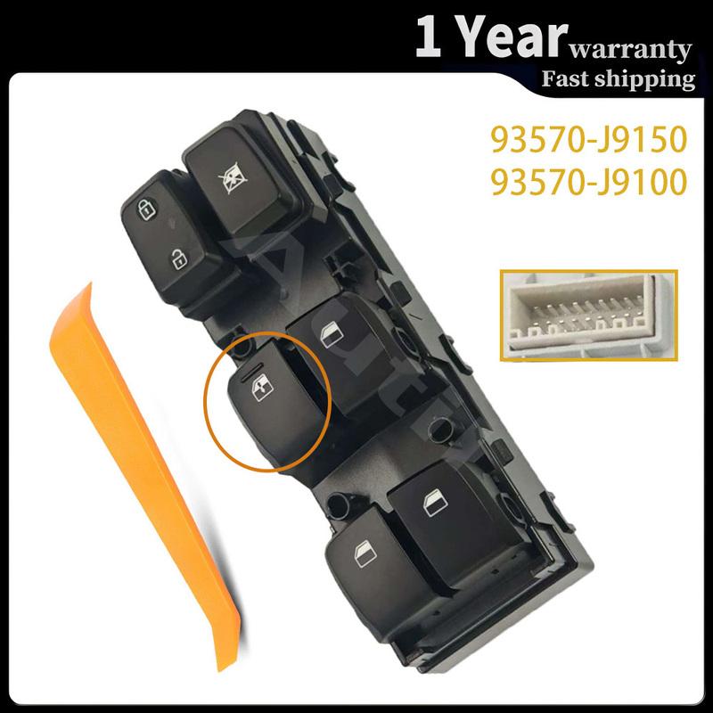 93570-J9150 Car Front Left Side Electric Power Window Switch Control Button for Hyundai Kona 2017 2018 93570J9100