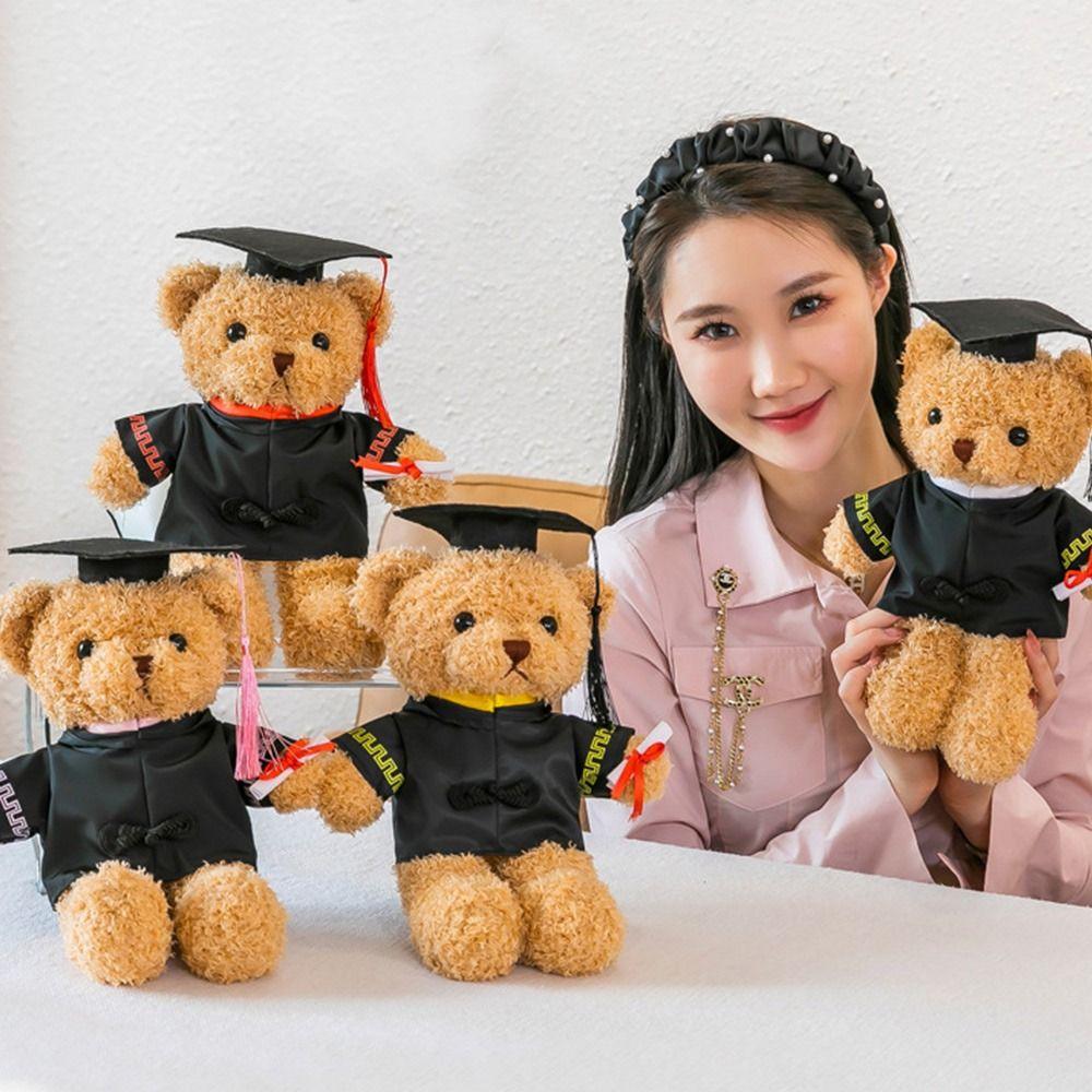 30cm Cute Stuffed Animal Doll Soft Graduation Gift Creative Doctor Bear Plush Toy Graduation