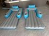 Motorized Inflatable Pool Lounger with Propeller and Foldable Backrest