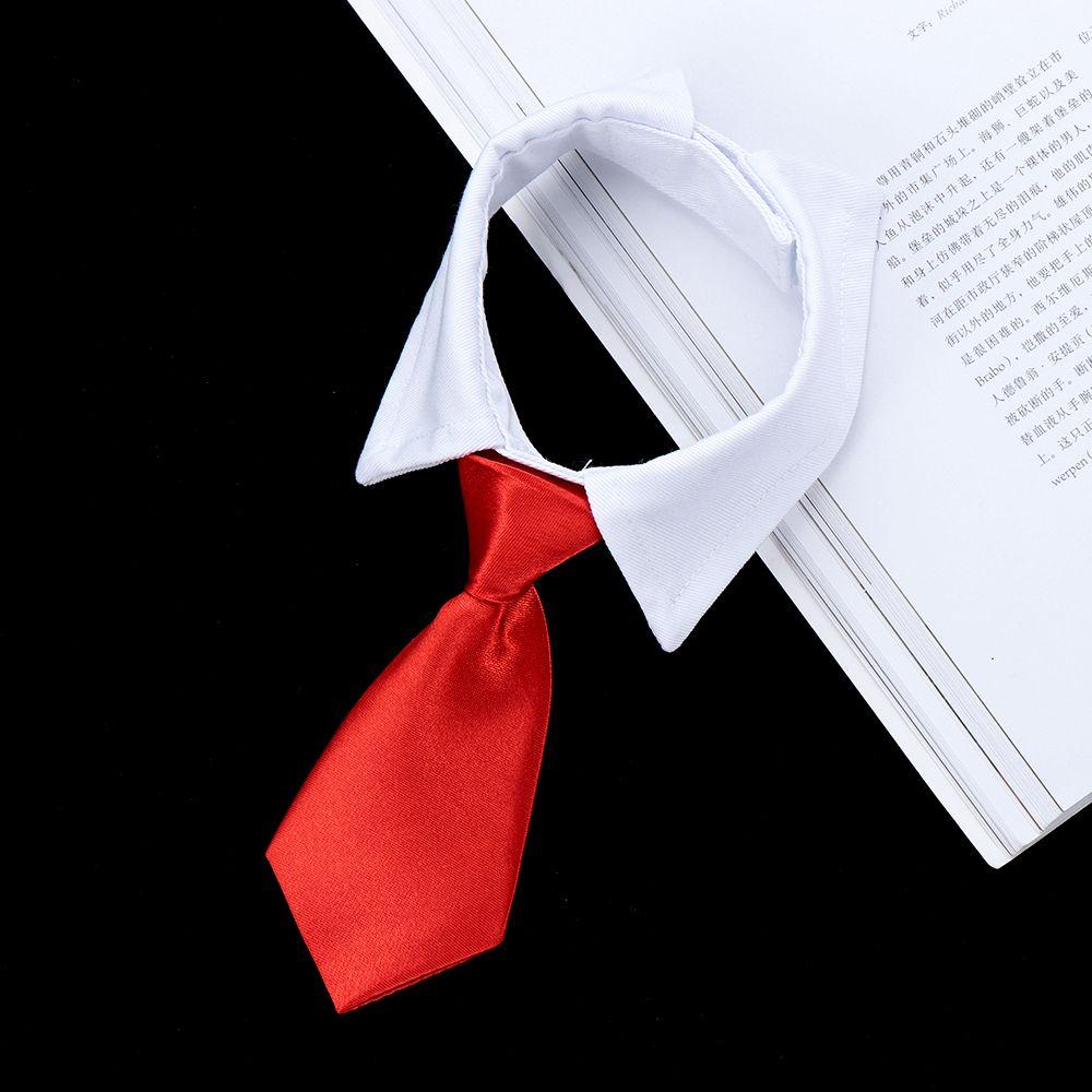 Fashion New Cute Dog Cat Grooming Adjustable Formal Tie Pet Accessories White Collar Dog Necktie