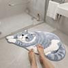 Decorative Rug Cat Shaped Rug Cat Pattern Cat Floor Mat Cute Animal Door Mat  Living Room Decor