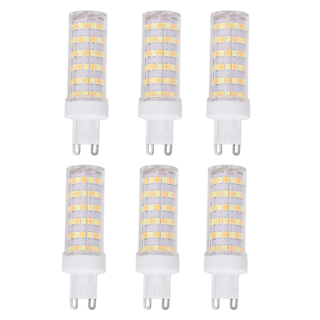 6шт 104 светодиодных лампочек 12 Вт 85?265 В G9 Лампочка 3 Цвета Света Маленькая Настенная Лампочка для Дома