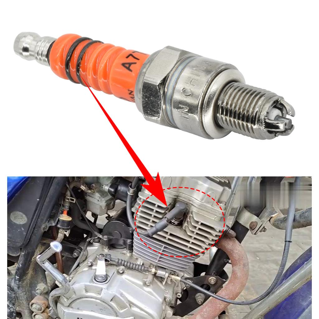 Свеча зажигания для Honda CR-F XR TRX CMT Suzuki DR-Z Yamaha Kawasaki Peugeot, двигатель мотоцикла, квадроцикла, скутера, 3 электрода CR7HSA