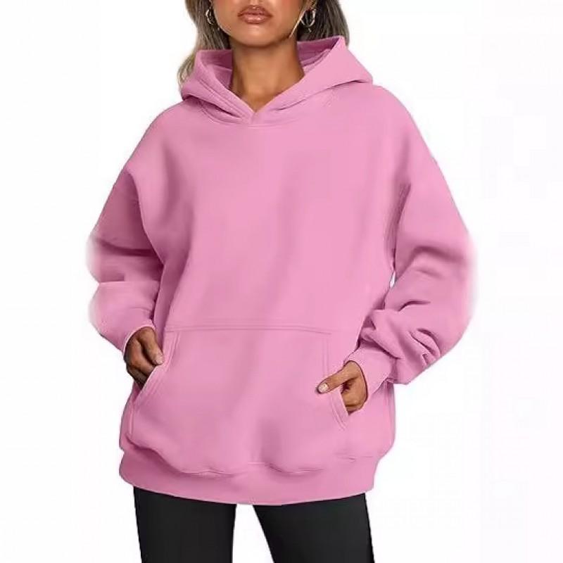 Oversized Womens Fall Hooded Sweatshirt Casual Streetwear Loose Fit Long Sleeve Top