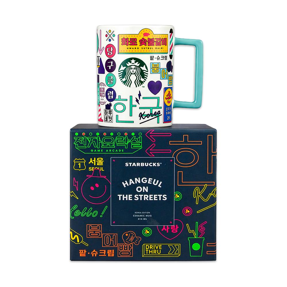 Starbucks Кружка с корейским алфавитом Хангыль 414 мл / деми-кружка 89 мл (2 варианта)