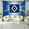 Hsv bilder Logo Wall Tapestry Aesthetic Wall Hanging Printed Fabric Blanket Decorative Tapestries for Bedroom Living Room Home Decor