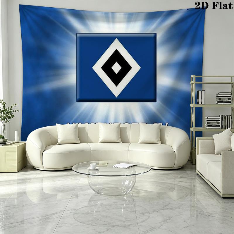 Hsv bilder Logo Wall Tapestry Aesthetic Wall Hanging Printed Fabric Blanket Decorative Tapestries for Bedroom Living Room Home Decor