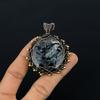 Larvikite Pendant Handmade Gemstone Jewelry, 999 Copper Wire Wrapped Pendant ,Unique Design Jewelry Pendant