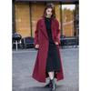 Mokana Women's Elegant Long Wool Blend Coat