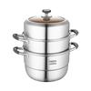 Debo Elliott 3-Layer 316 Stainless Steel Steamer Pot, 30cm