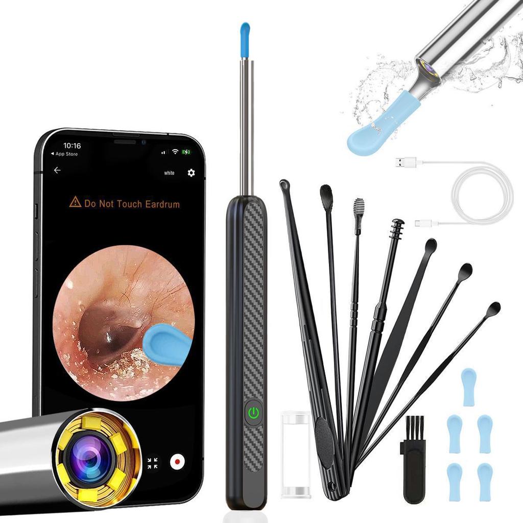 Беспроводной интеллектуальный визуальный эндоскоп для ушного зондирования со светодиодной подсветкой