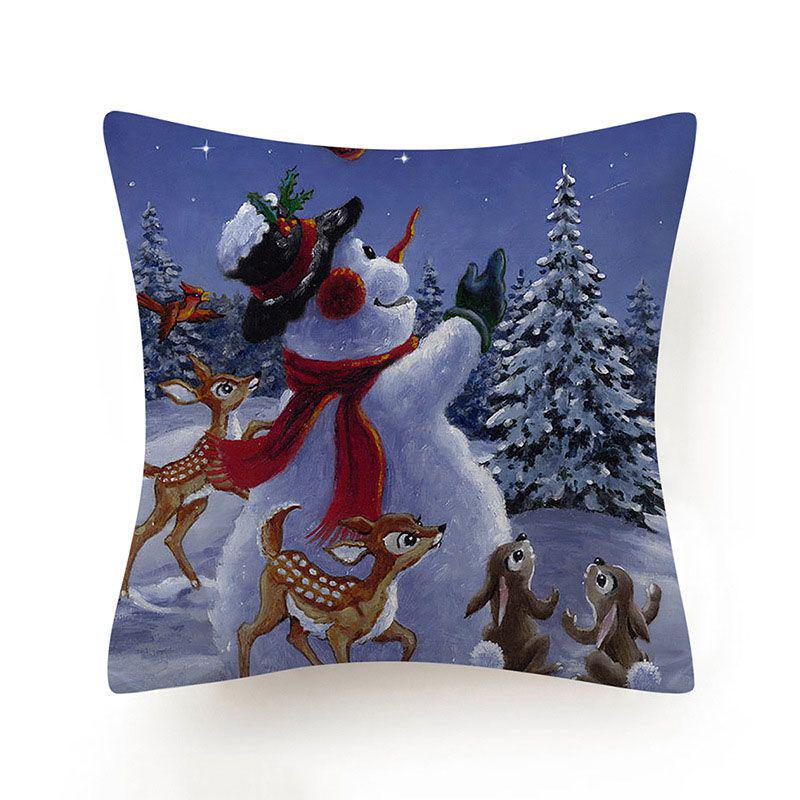 Stylish And Unique Christmas Snowman Pillow Case Perfect For Holiday Home Decor