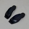 Leather Square-toed One-word Slippers Women's Summer 2025 New Hemming Low-heeled Flat-bottomed Casual Versatile Sandals